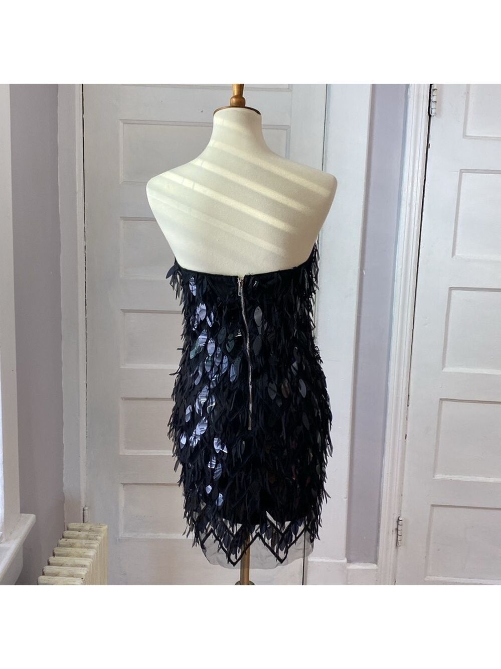 NWT Fashion Nova Feathery Twirl Mini Dress, Size M - Picture 5 of 17